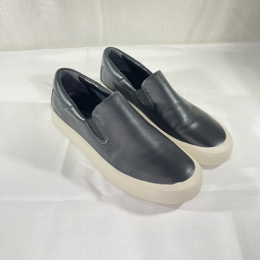 Vince Womens Ginelle Leather Slip on Sneaker. Color Black. Size 9 NWOB - Picture 3 of 9